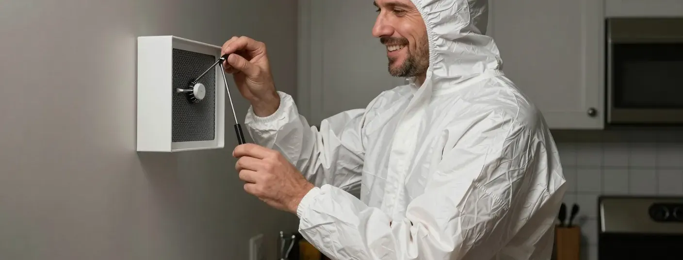 Auslesen einer Klebefalle beim Monitoring